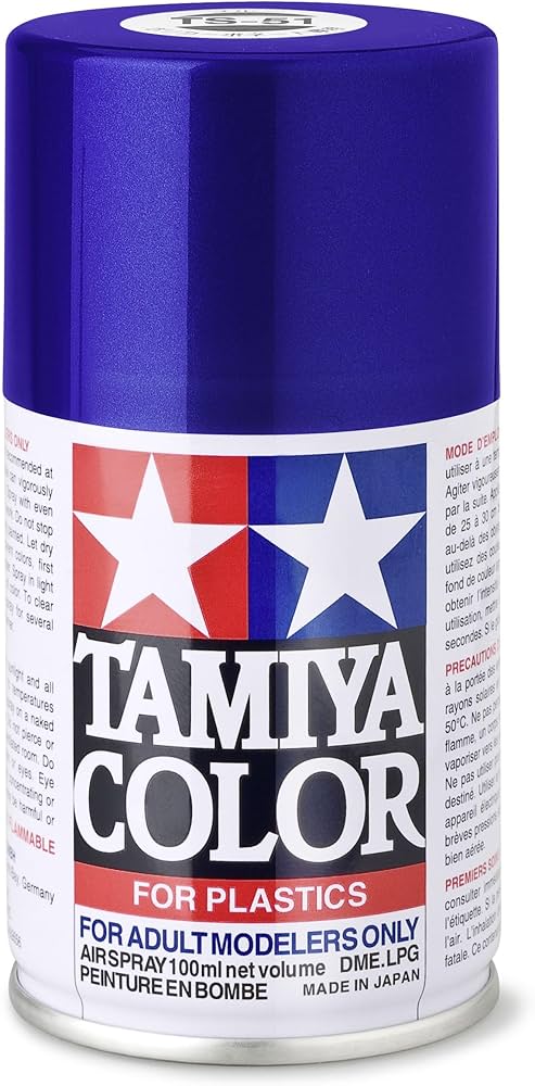 Amazon.com: TAMIYA Spray Lacquer TS-51 Racing Blue TAM85051